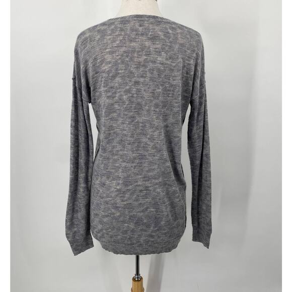 Rebecca Taylor Gray V-Neck Sweater - Picture 4 of 8